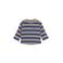 Noppies baby gestreepte longsleeve grijs/blauw fijn gebreid