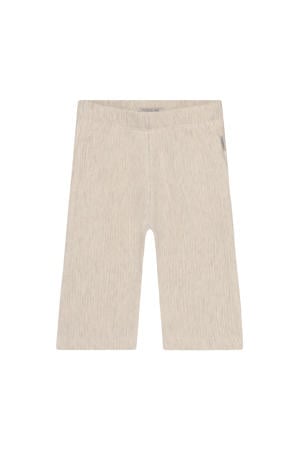 wide leg casual broek beige