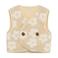 Noppies baby gebloemde gilet beige