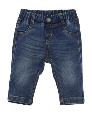 relaxed regular waist regular fit jeans dark blue denim
