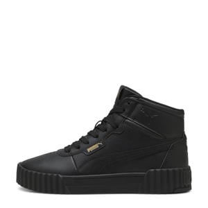 Carina imitatieleren leren sneakers 3.0 Mid zwart