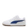 Puma Caven imitatieleren leren sneakers 2.0 wit/kobaltblauw
