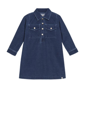 midi jurk blauw
