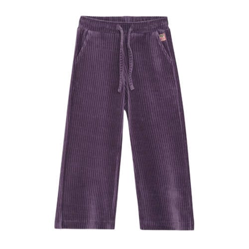 Noppies kids corduroy wide leg casual broek paars afbeelding