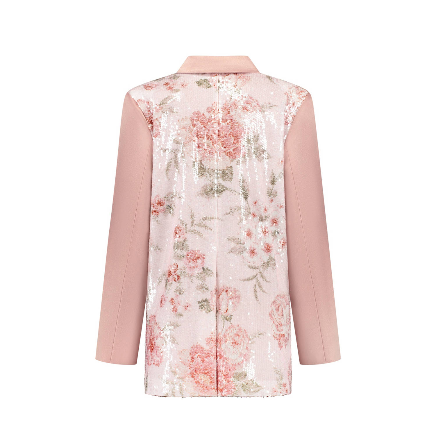Studio AMAYA x Poespas oversized blazer roze met pailletten