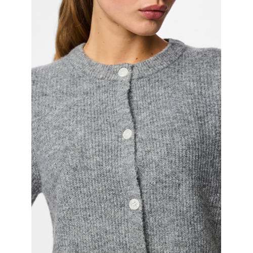 PIECES wollen vest gebreid afbeelding