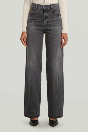 high waist loose fit jeans grey denim