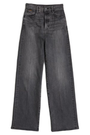 high waist loose fit jeans grey denim