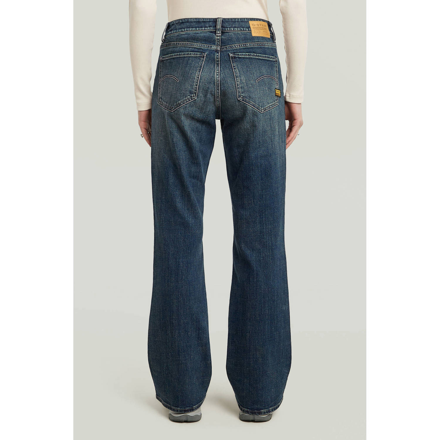 G-STAR straight leg jeans dark blue denim