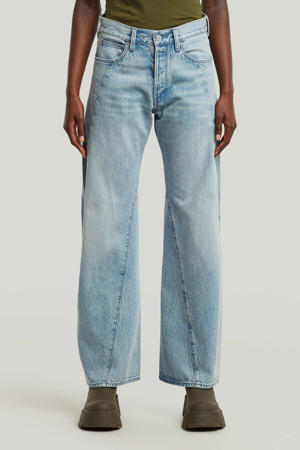 wide leg jeans light blue denim