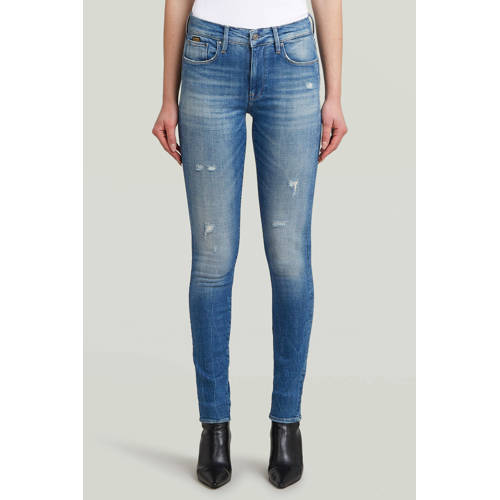 G-STAR high waist skinny jeans medium blue denimn afbeelding