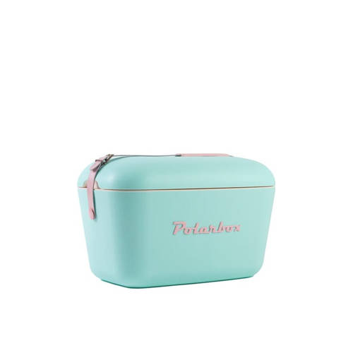 Polarbox Koelbox met Schouderband – Pastelgroen – 12 liter afbeelding