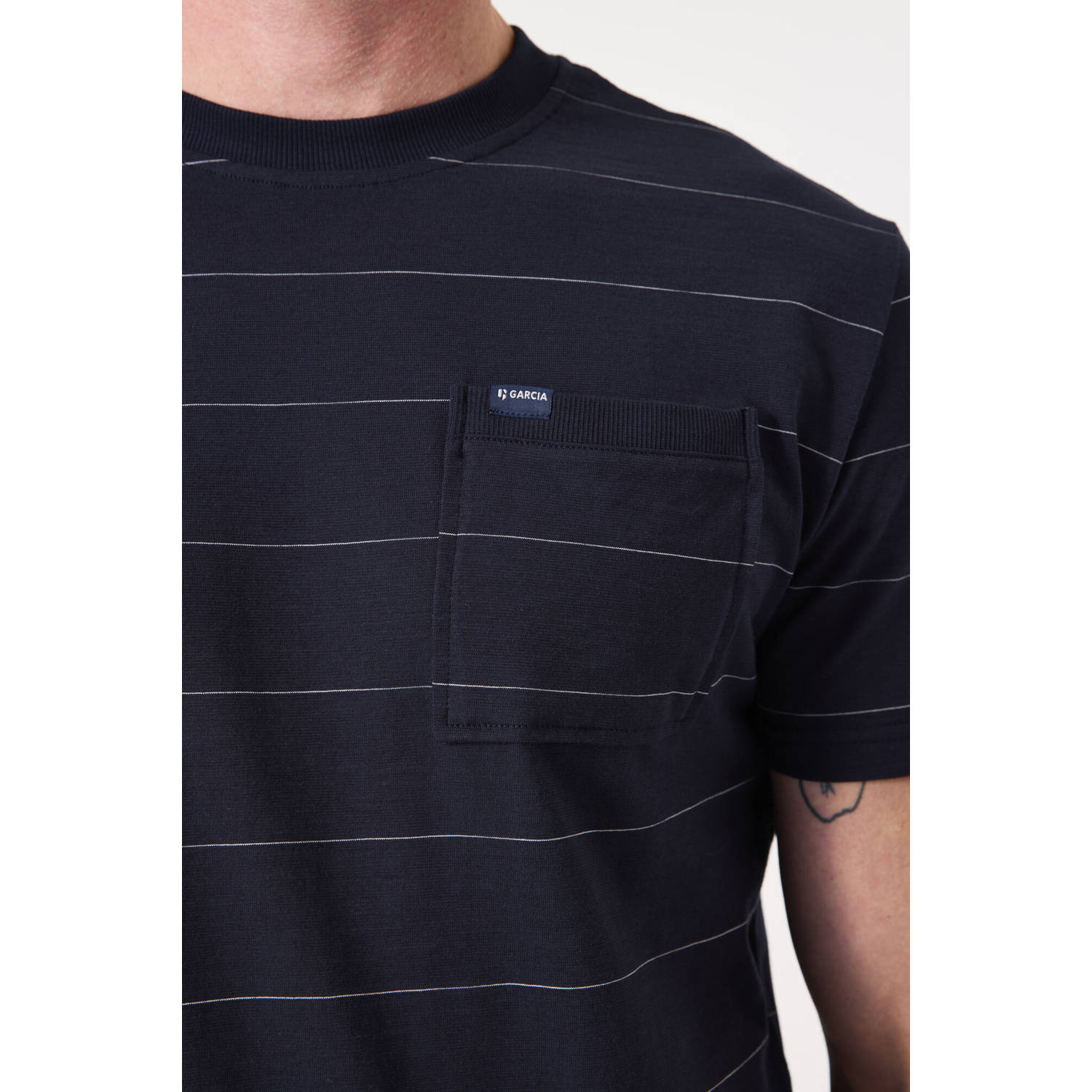 Garcia T-shirt donkerblauw