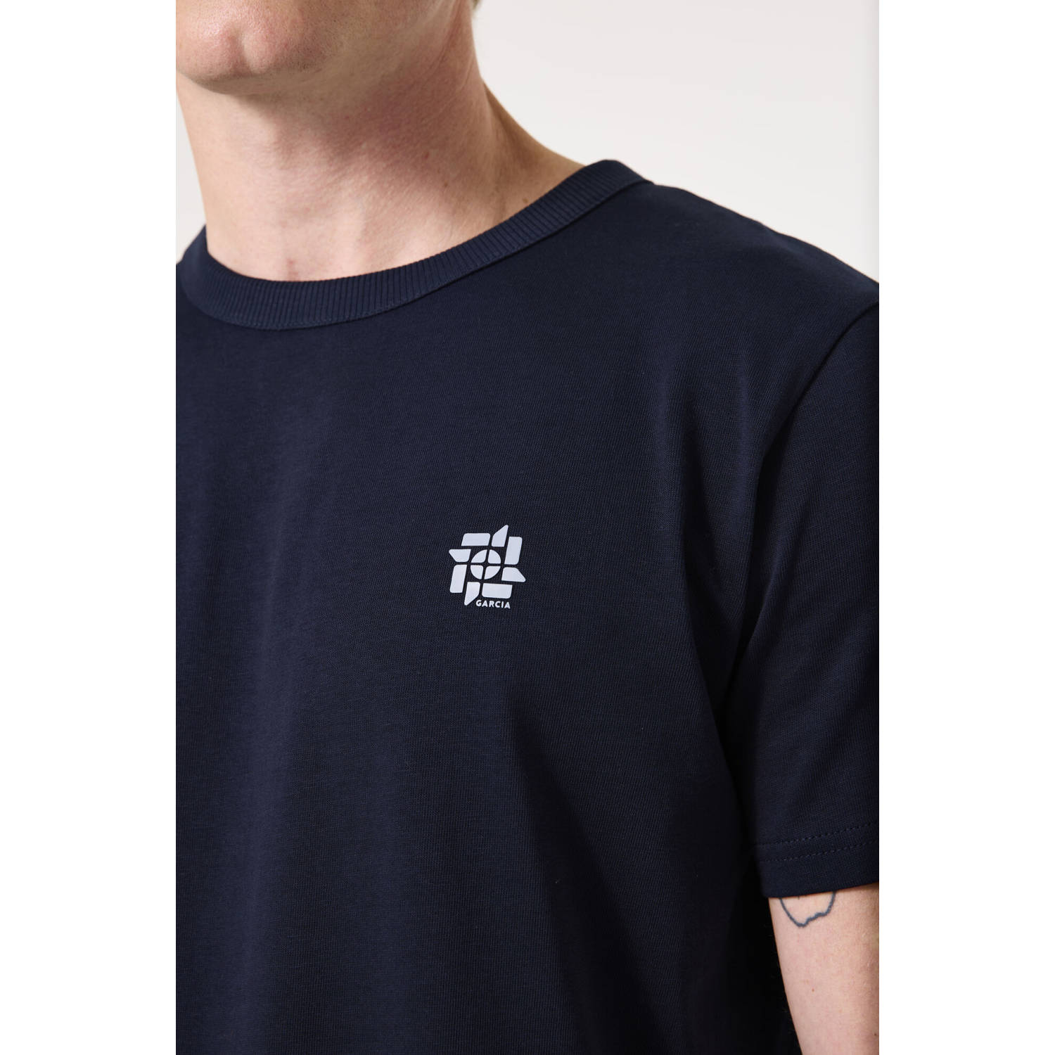 Garcia T-shirt donkerblauw