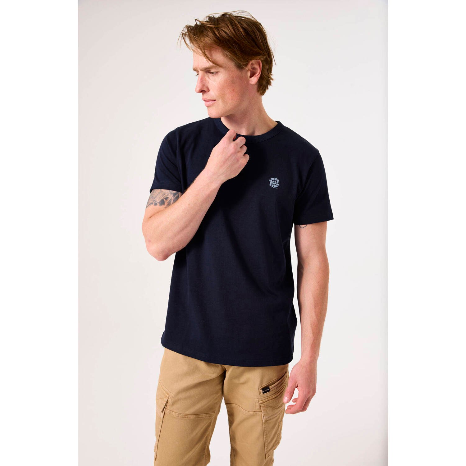 Garcia T-shirt donkerblauw