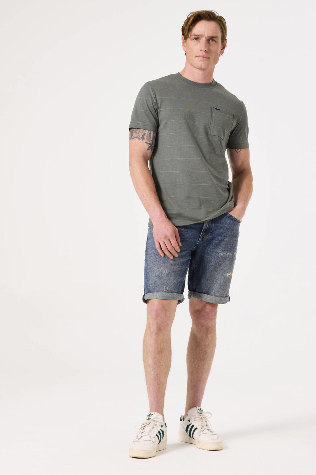 Garcia T-shirt grijsgroen