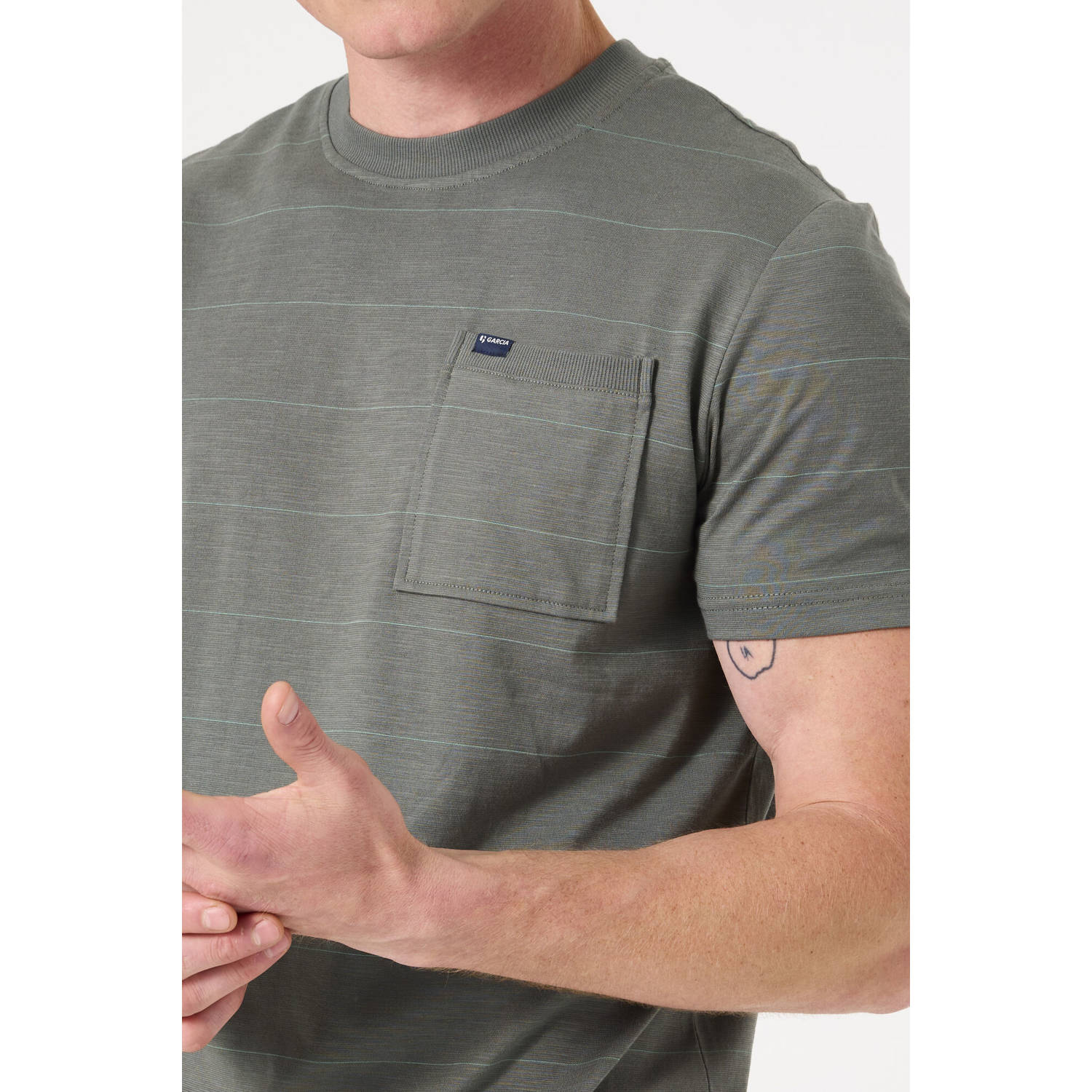 Garcia T-shirt grijsgroen
