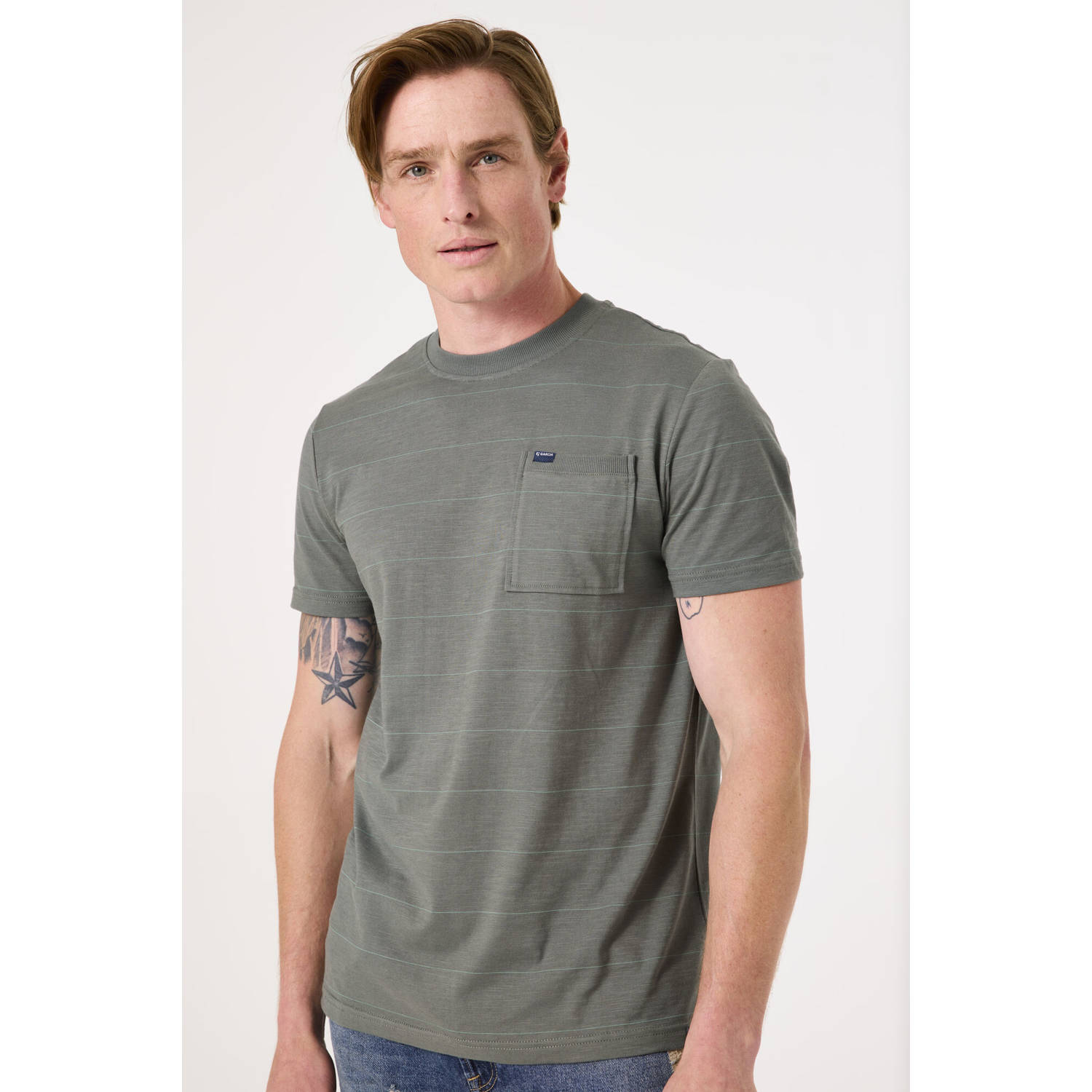 Garcia T-shirt grijsgroen
