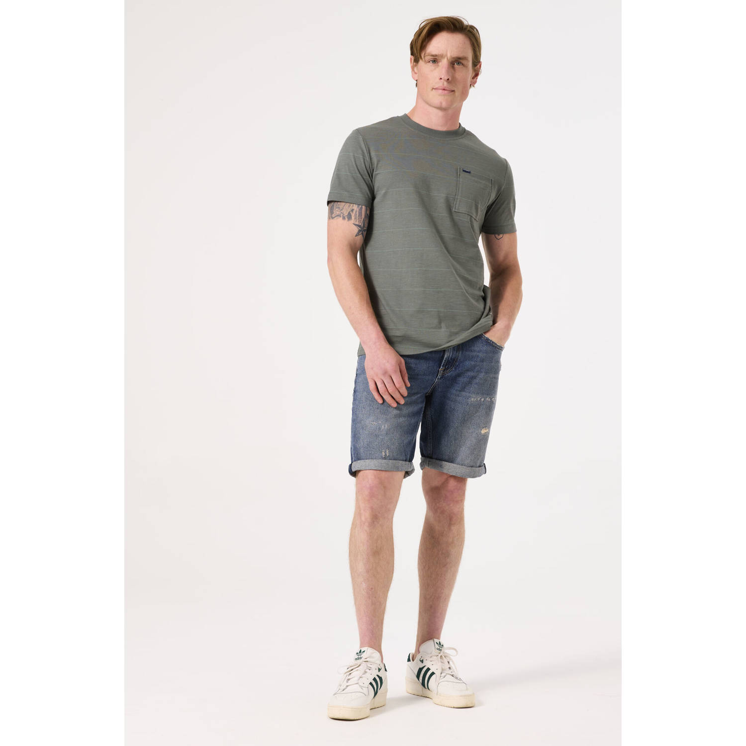 Garcia T-shirt grijsgroen