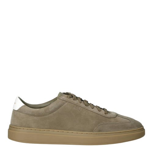 BOSS Kieran Tenn Sdoxf suède sneakers kaki afbeelding