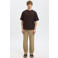 Selected loose fit T-shirt SLHLOOSEOSCAR donkerbruin