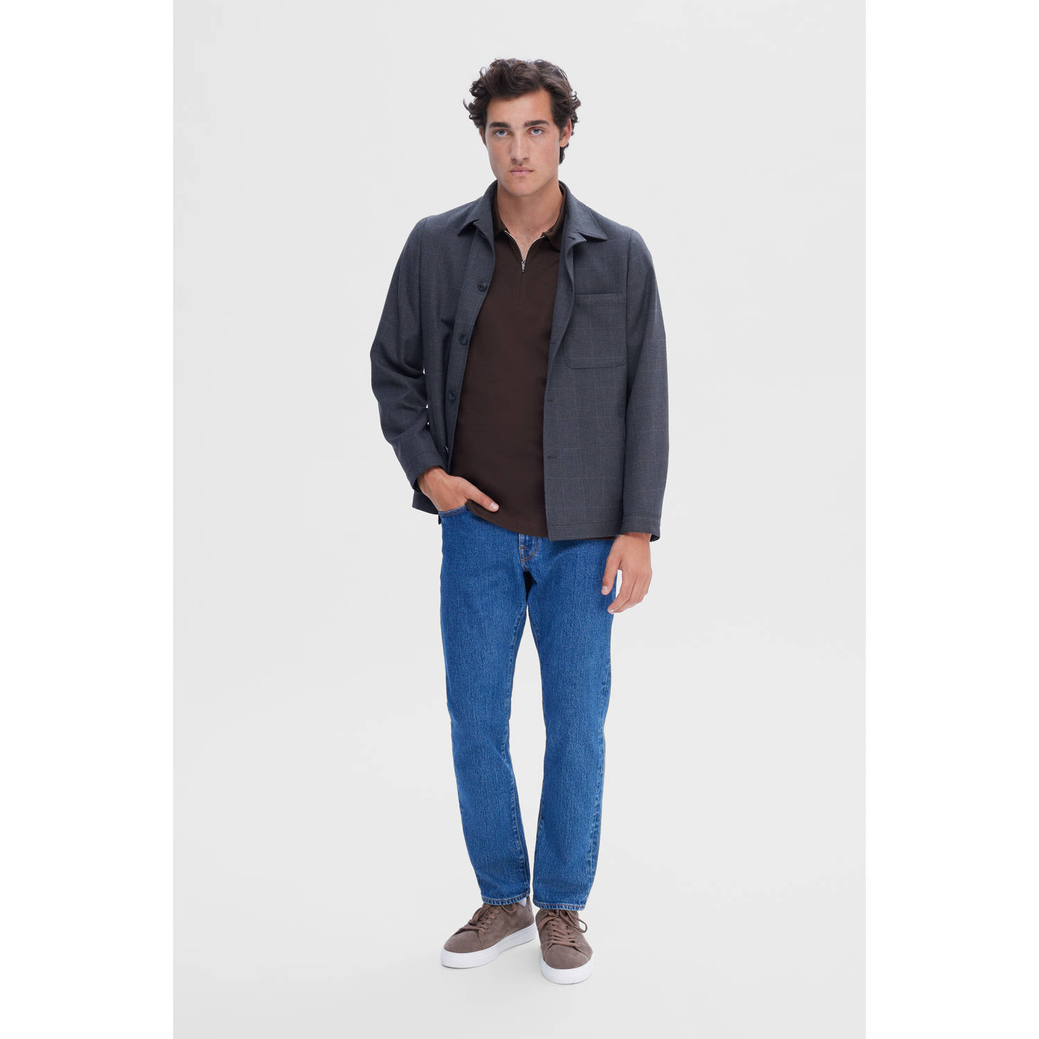 SELECTED HOMME regular polo SLHFAVE bruin
