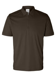 thumbnail: Selected regular polo SLHFAVE bruin