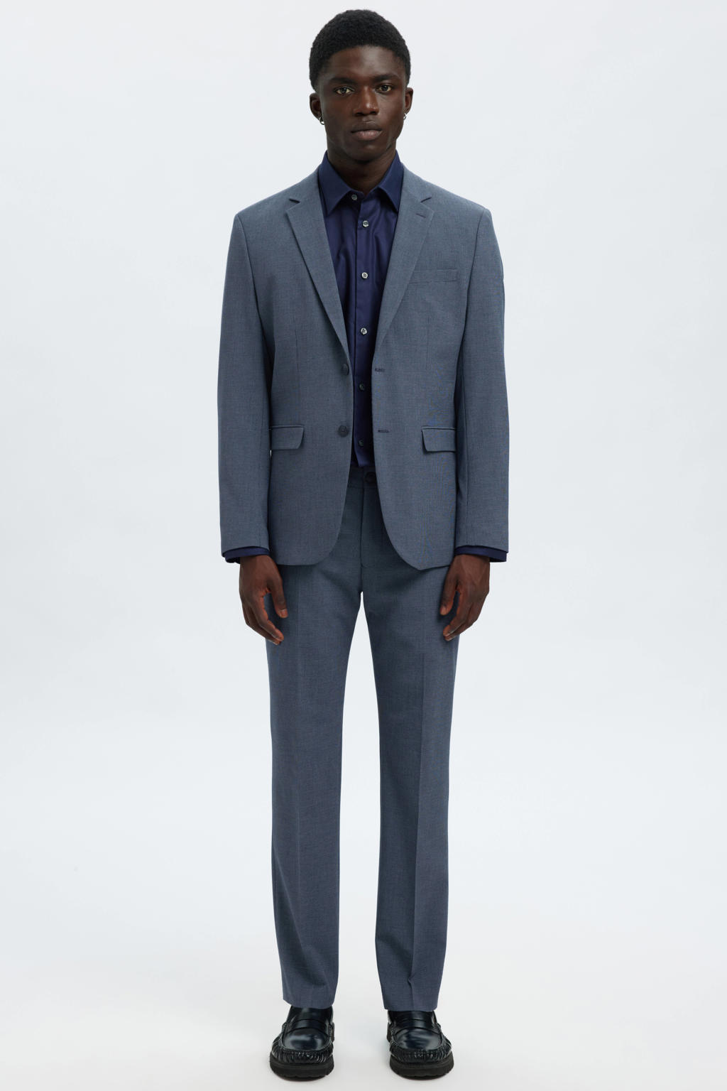Selected slim pantalon donkerblauw