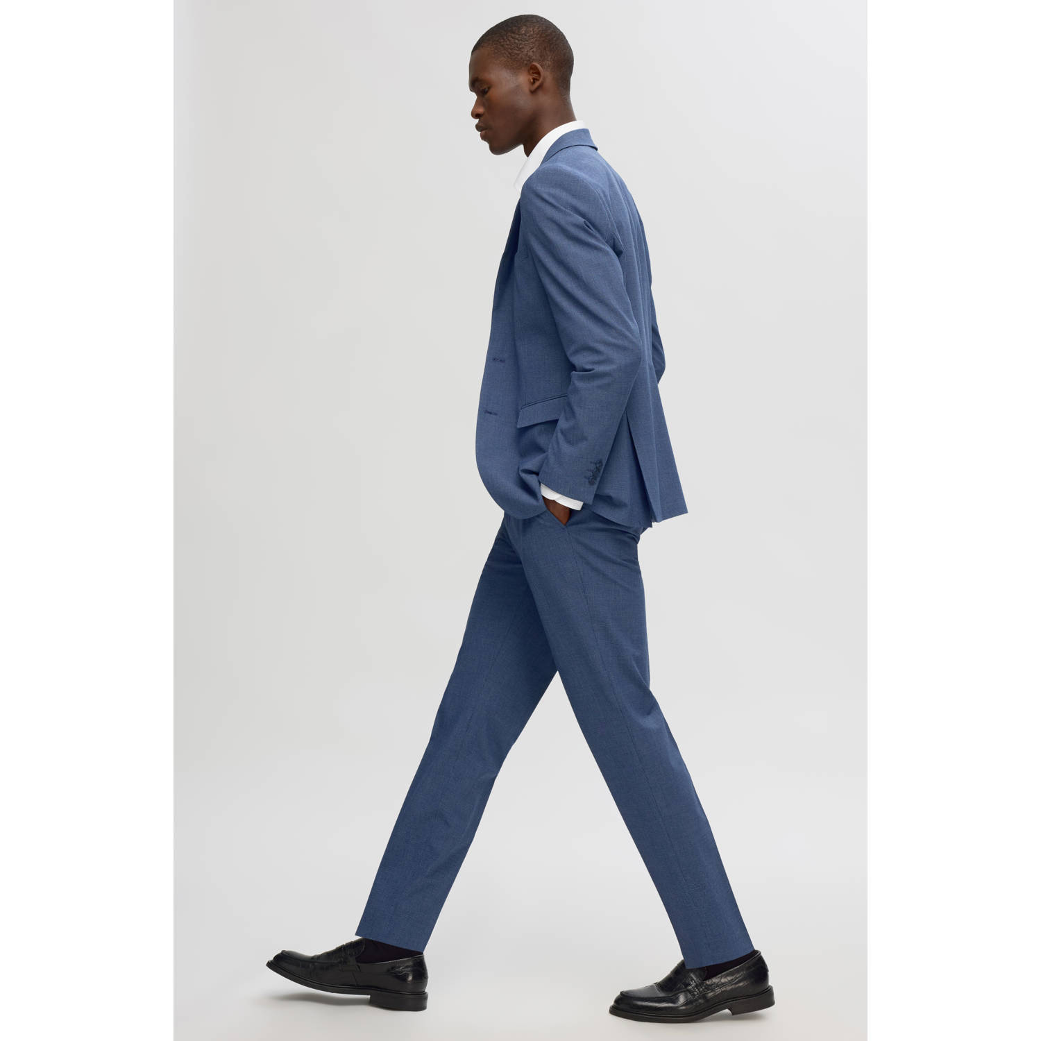 SELECTED HOMME slim pantalon donkerblauw