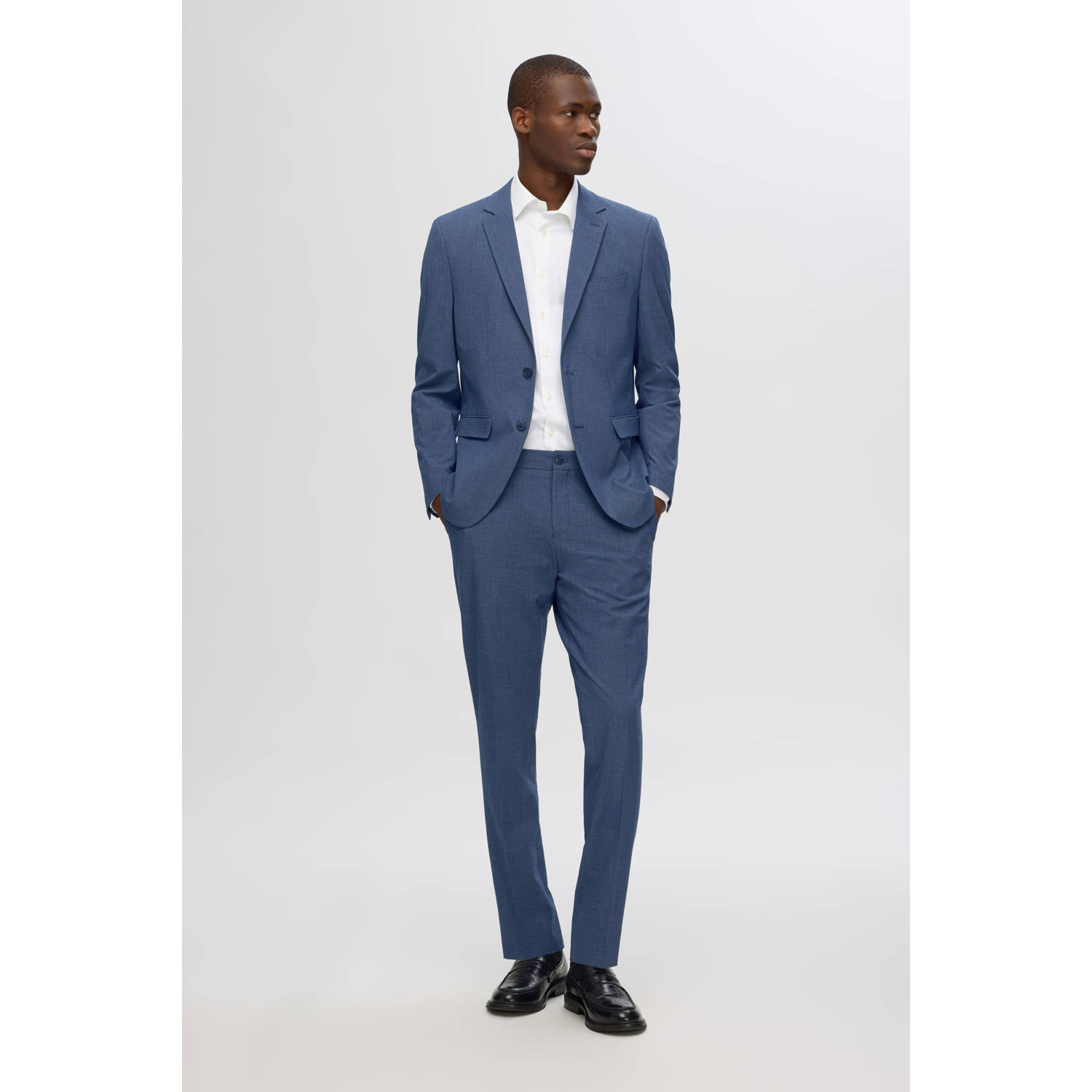 SELECTED HOMME slim pantalon donkerblauw