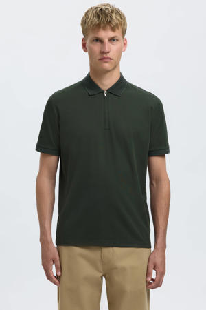regular polo SLHFAVE donkergroen