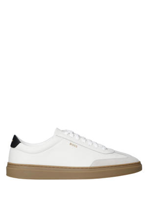 Kieran_Tenn leren sneakers wit