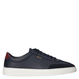 Kieran_Tenn leren sneakers donkerblauw
