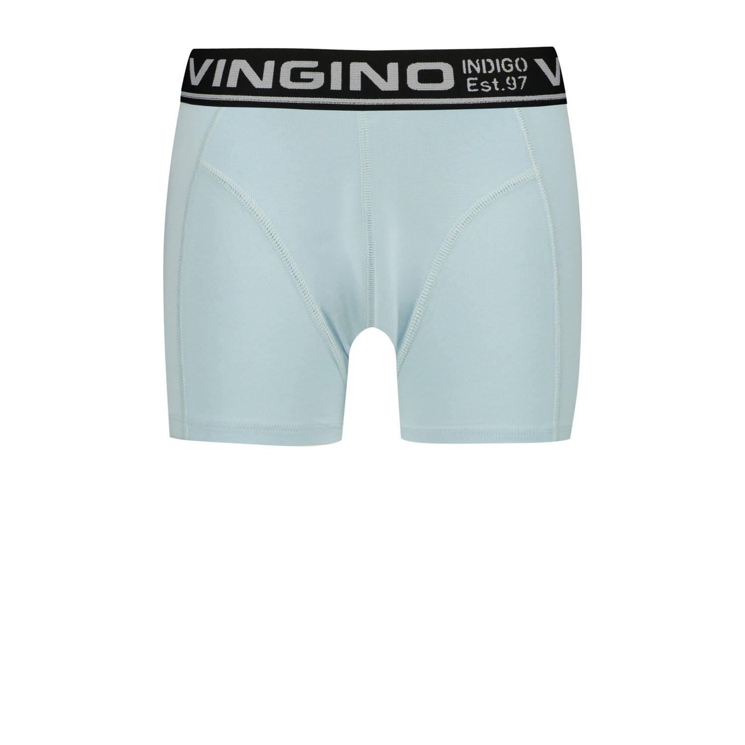 Vingino boxershort set van 3 grijs melange blauw