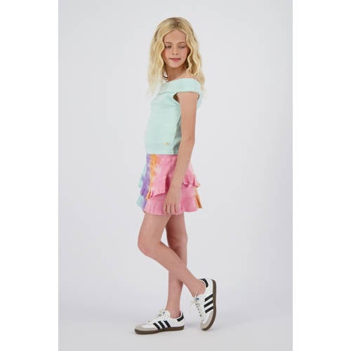Vingino off shoulder top mintgroen afbeelding