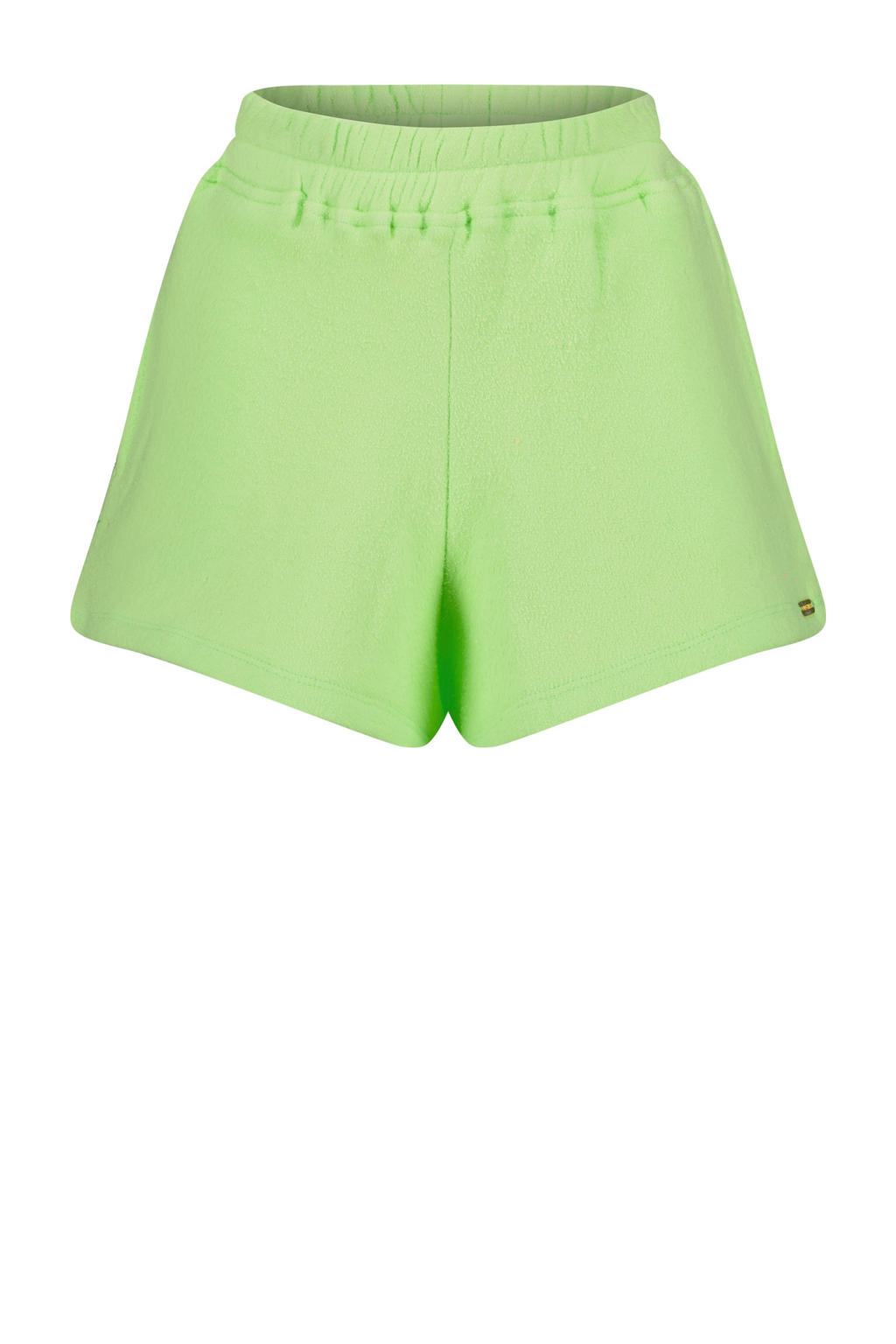 Groene meisjes Vingino casual short van katoen met elastische tailleband en effen