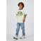 Vingino T-shirt lichtgeel/blauw