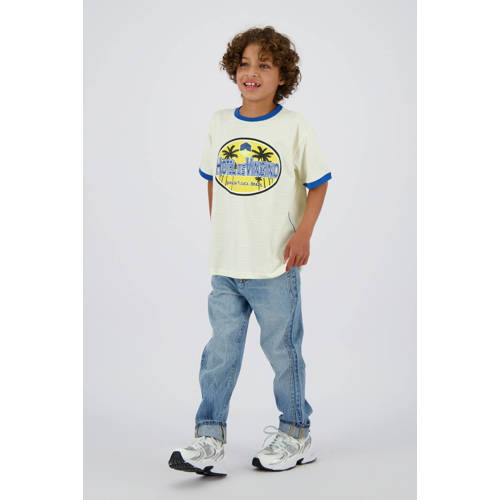 Vingino T-shirt lichtgeel/blauw afbeelding