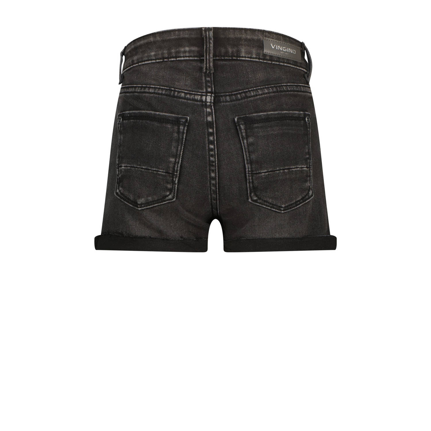 Vingino regular fit denim short dark grey vintage