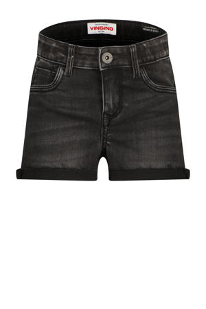 regular fit denim short dark grey vintage