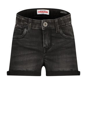 regular fit denim short dark grey vintage