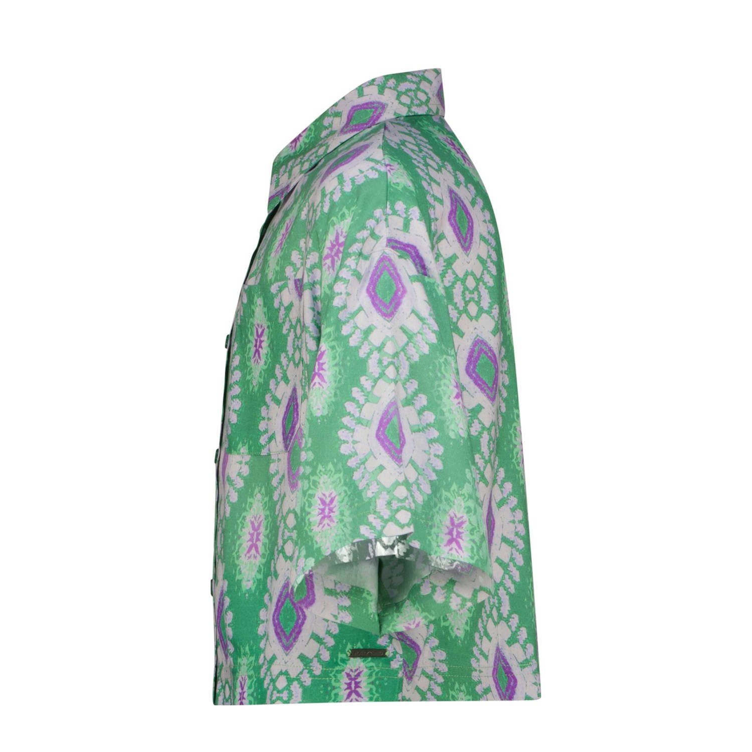 Raizzed blouse groen