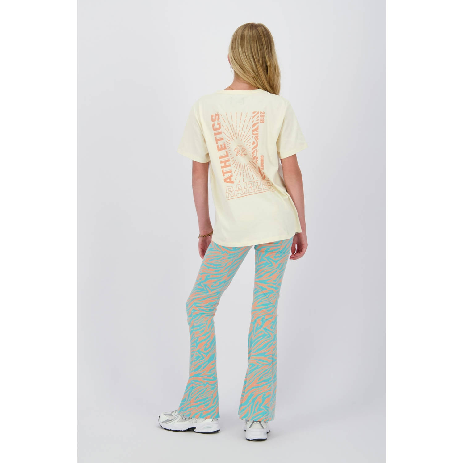 Raizzed flared legging turquoise