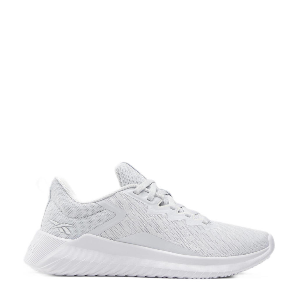 Lichtgrijs en witte dames Reebok Fluxlite II fitness schoenen van mesh-pu/voering: mesh/voetbed: eva met veters
