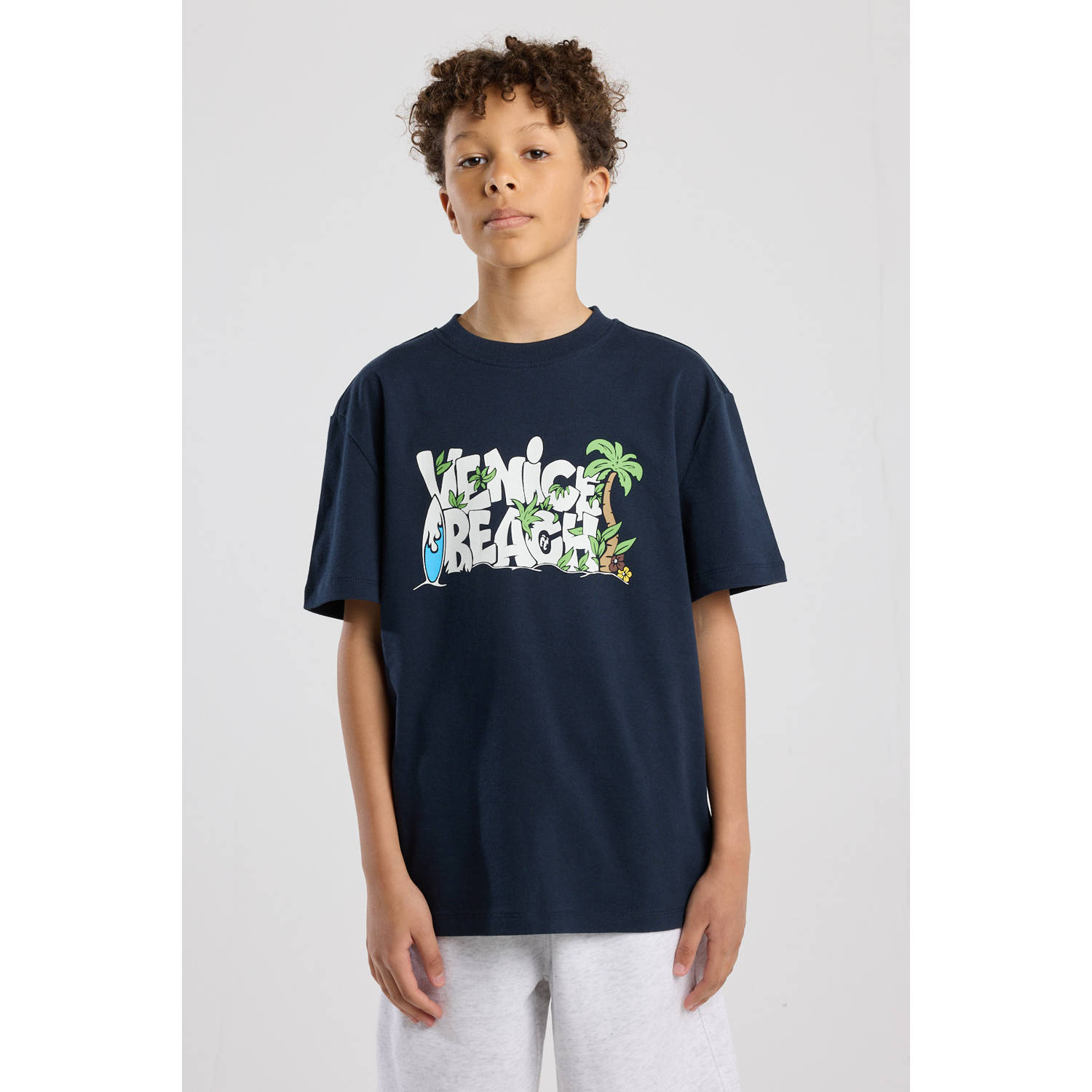 America Today T-shirt donkerblauw