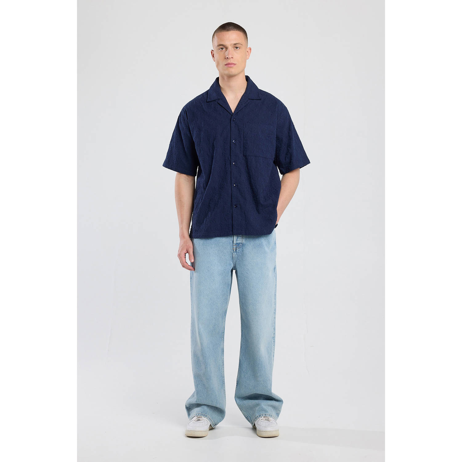 America Today casual overhemd blauw