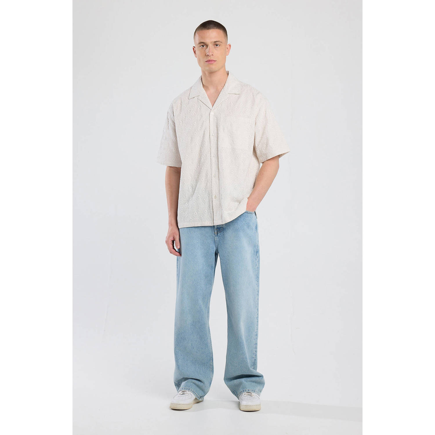 America Today casual overhemd beige