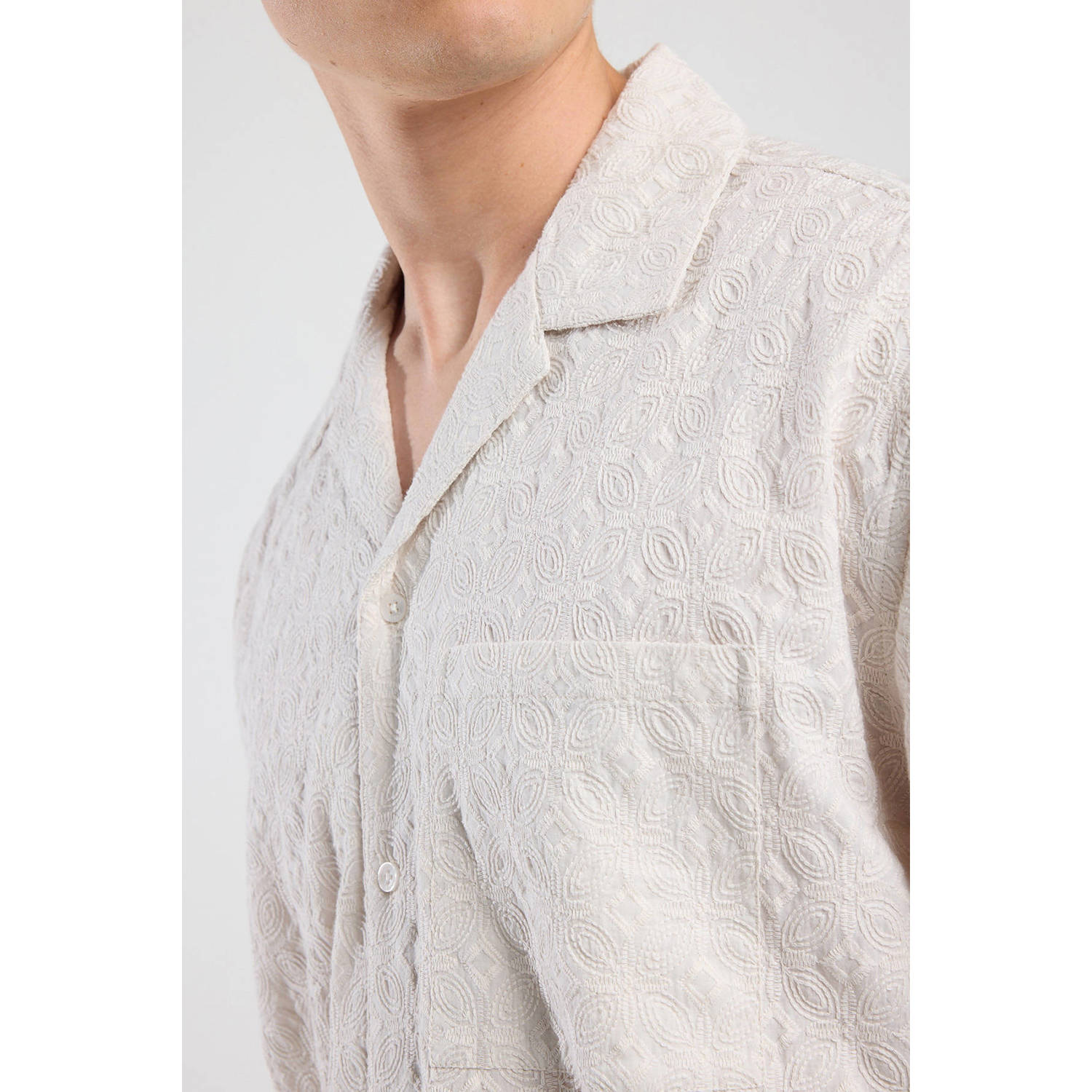 America Today casual overhemd beige