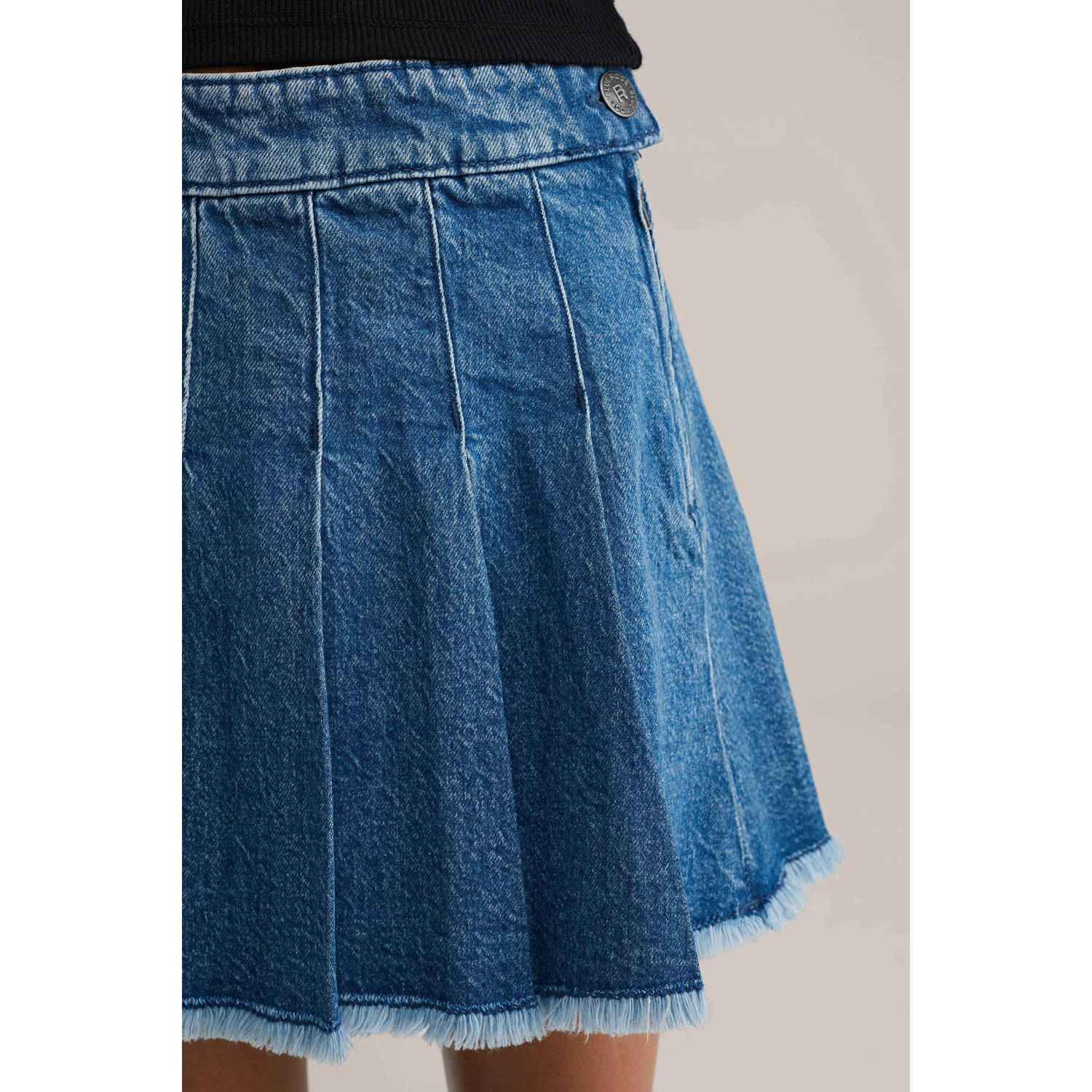 WE Fashion denim spijkerrok medium blue denim