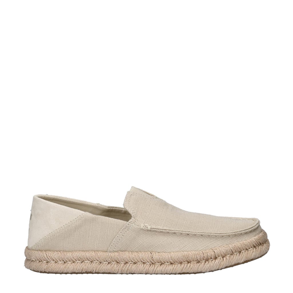 Beige heren Toms espadrilles van textiel